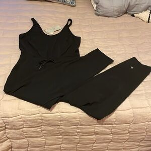New Black Sweaty Betty Explorer Sleeveless Jumpsuit 27” Size 8 (M)